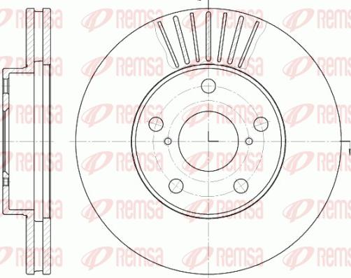 Remsa 6640.10 - Спирачен диск vvparts.bg