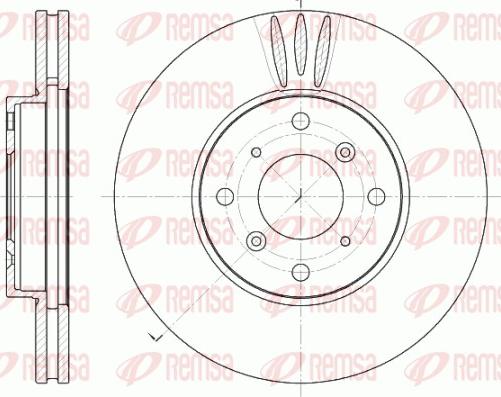 Remsa 6641.10 - Спирачен диск vvparts.bg