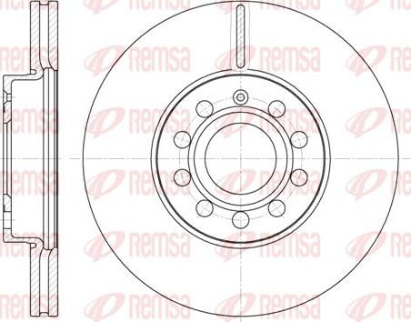 Remsa 6648.10 - Спирачен диск vvparts.bg