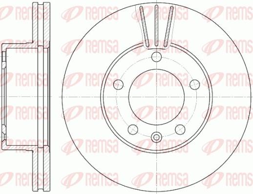 Remsa 6643.10 - Спирачен диск vvparts.bg