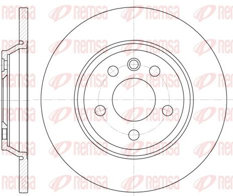 Remsa 6659.00 - Спирачен диск vvparts.bg