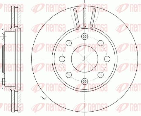 Remsa 6655.10 - Спирачен диск vvparts.bg