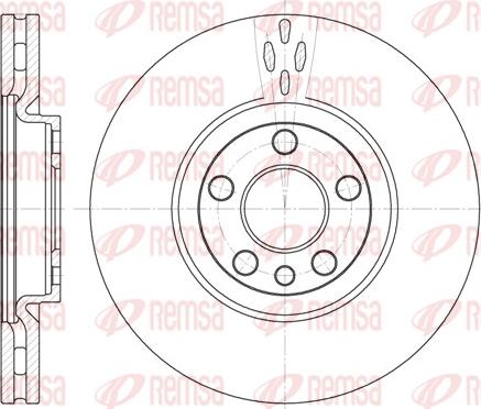 Remsa 6658.10 - Спирачен диск vvparts.bg