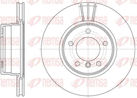 Remsa 6653.10 - Спирачен диск vvparts.bg