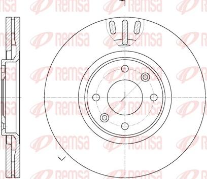 Remsa 6657.10 - Спирачен диск vvparts.bg