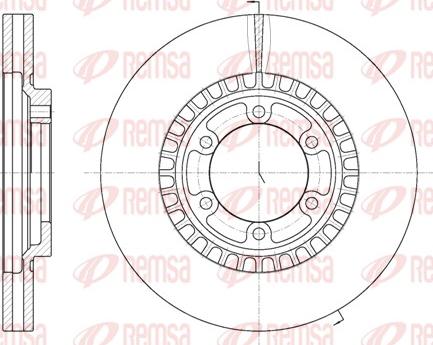 Remsa 6669.10 - Спирачен диск vvparts.bg