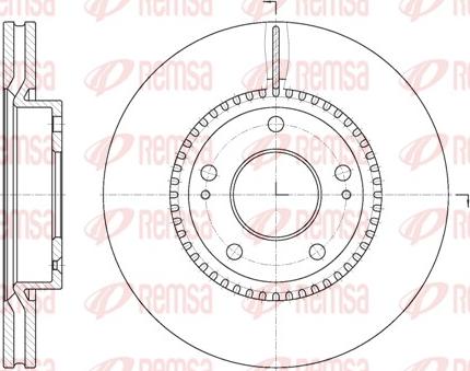 Remsa 6663.10 - Спирачен диск vvparts.bg