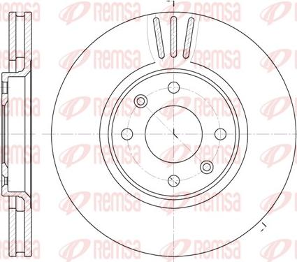 Remsa 6604.10 - Спирачен диск vvparts.bg