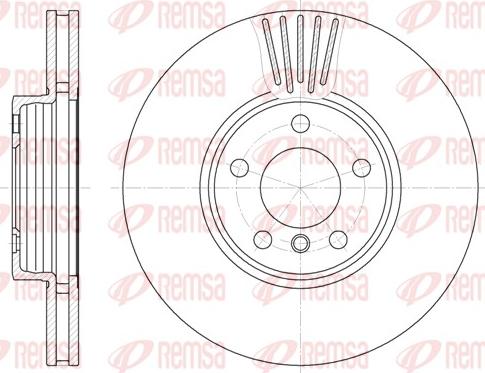 Remsa 6600.10 - Спирачен диск vvparts.bg