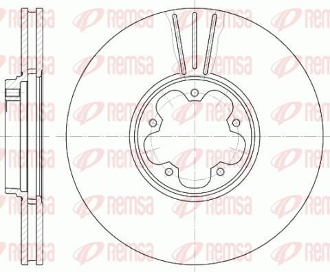 Remsa 6608.10 - Спирачен диск vvparts.bg