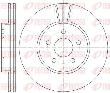 Remsa 6607.10 - Спирачен диск vvparts.bg