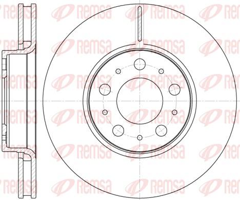 Remsa 6619.10 - Спирачен диск vvparts.bg