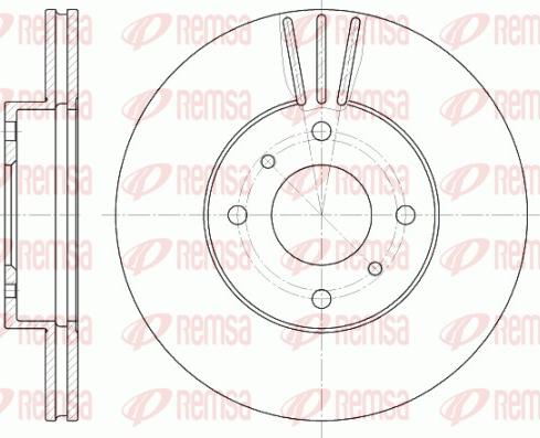 Remsa 6610.10 - Спирачен диск vvparts.bg