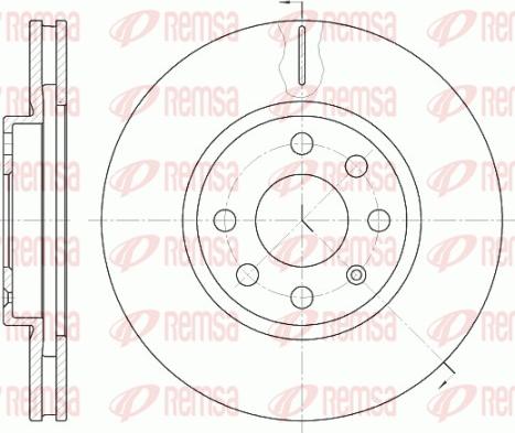 Remsa 6611.10 - Спирачен диск vvparts.bg