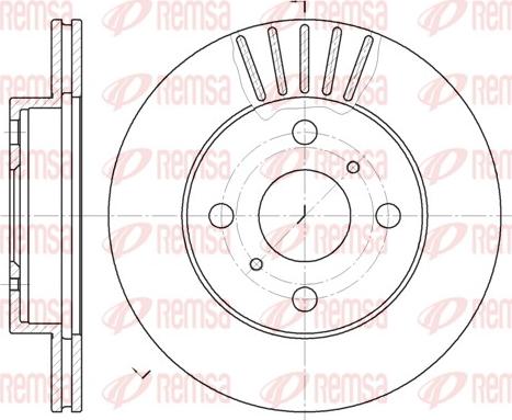 Remsa 6618.10 - Спирачен диск vvparts.bg