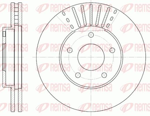 Remsa 6681.10 - Спирачен диск vvparts.bg