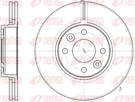 Remsa 6683.10 - Спирачен диск vvparts.bg