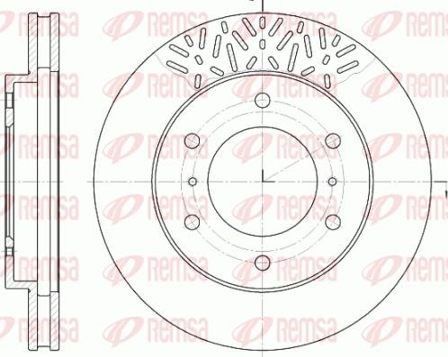 Remsa 6639.10 - Спирачен диск vvparts.bg