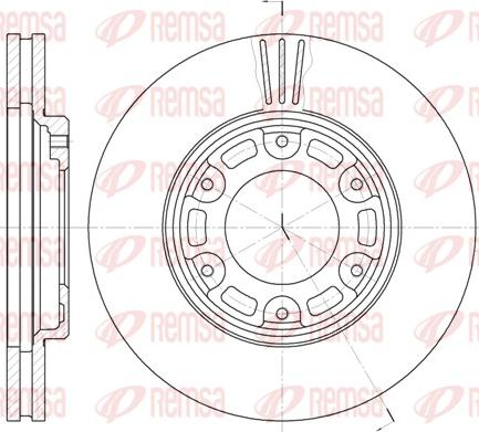 Remsa 6634.10 - Спирачен диск vvparts.bg