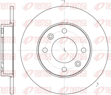 Remsa 6630.00 - Спирачен диск vvparts.bg