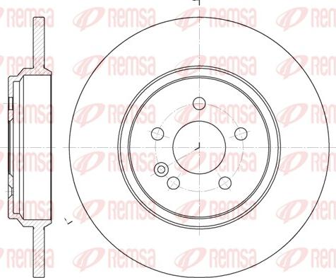 Remsa 6631.00 - Спирачен диск vvparts.bg