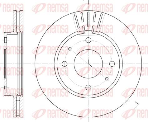 Remsa 6633.10 - Спирачен диск vvparts.bg