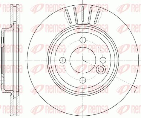 Remsa 6624.10 - Спирачен диск vvparts.bg