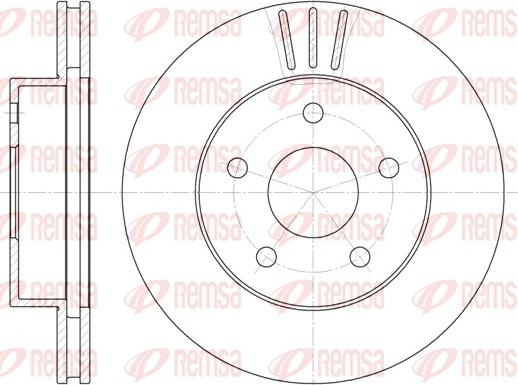 Remsa 6626.10 - Спирачен диск vvparts.bg