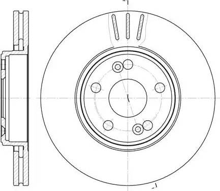 Remsa 6622.10 - Спирачен диск vvparts.bg