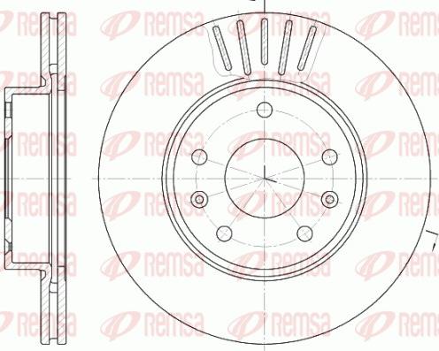 Remsa 6670.10 - Спирачен диск vvparts.bg