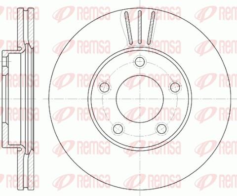 Remsa 6671.10 - Спирачен диск vvparts.bg