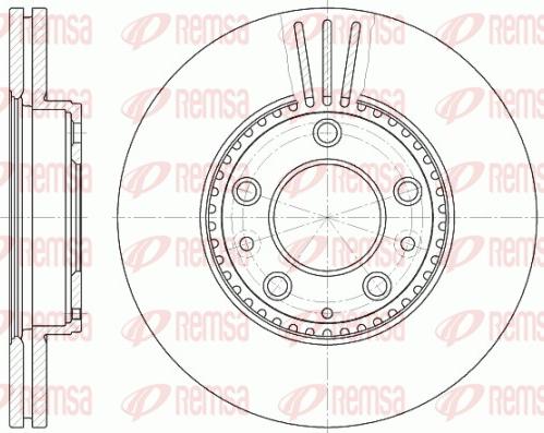 Remsa 6673.10 - Спирачен диск vvparts.bg