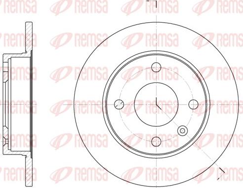 Remsa 6094.00 - Спирачен диск vvparts.bg