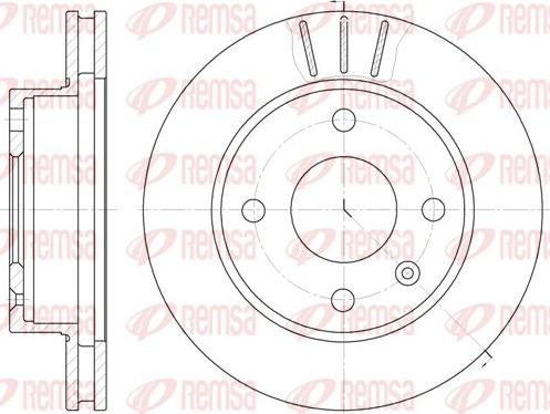 Remsa 6097.10 - Спирачен диск vvparts.bg