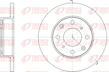 Remsa 6040.00 - Спирачен диск vvparts.bg