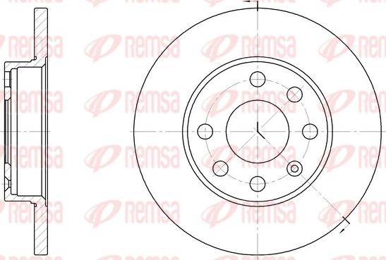 Remsa 6059.00 - Спирачен диск vvparts.bg