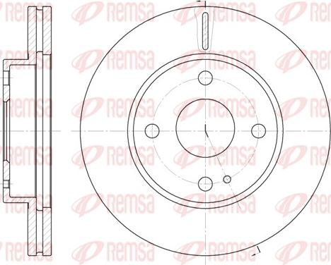 Remsa 6056.10 - Спирачен диск vvparts.bg