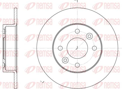 Remsa 6066.00 - Спирачен диск vvparts.bg