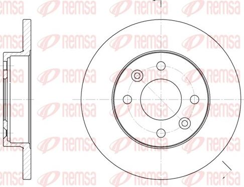 Remsa 6067.00 - Спирачен диск vvparts.bg