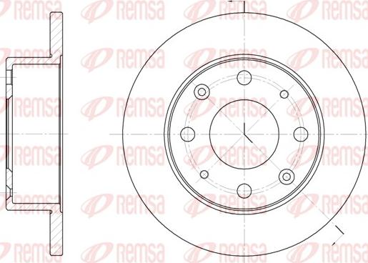 Remsa 6015.00 - Спирачен диск vvparts.bg