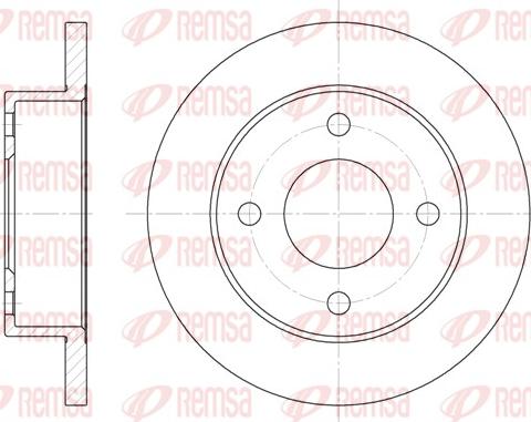 Remsa 6012.00 - Спирачен диск vvparts.bg