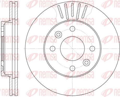 Remsa 6080.10 - Спирачен диск vvparts.bg