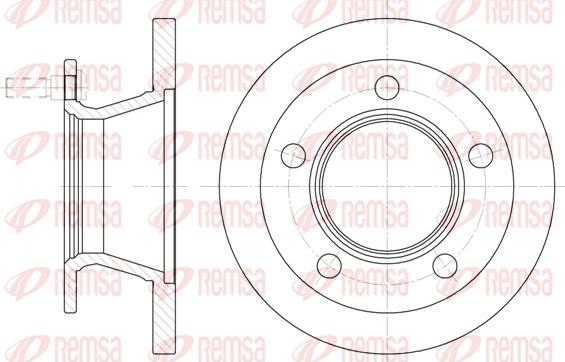 Remsa 6082.00 - Спирачен диск vvparts.bg