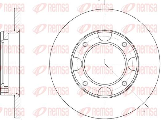 Remsa 6039.00 - Спирачен диск vvparts.bg