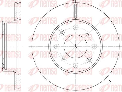 Remsa 6038.10 - Спирачен диск vvparts.bg