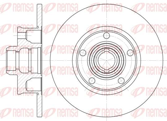 Remsa 6025.00 - Спирачен диск vvparts.bg