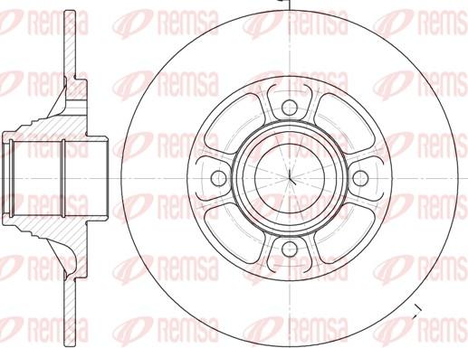 Remsa 6075.00 - Спирачен диск vvparts.bg