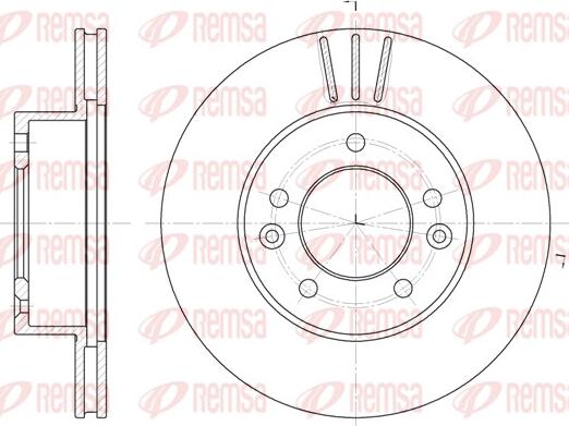 Remsa 61996.10 - Спирачен диск vvparts.bg