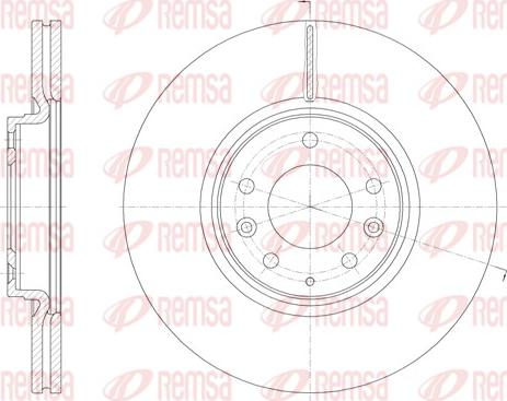 Remsa 61949.10 - Спирачен диск vvparts.bg