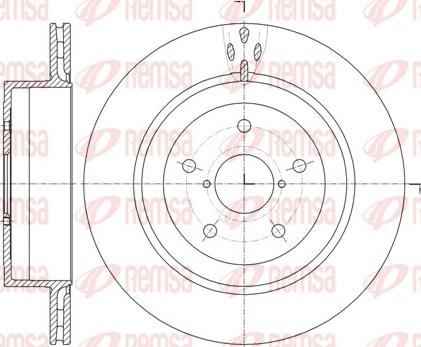 Remsa 61956.10 - Спирачен диск vvparts.bg